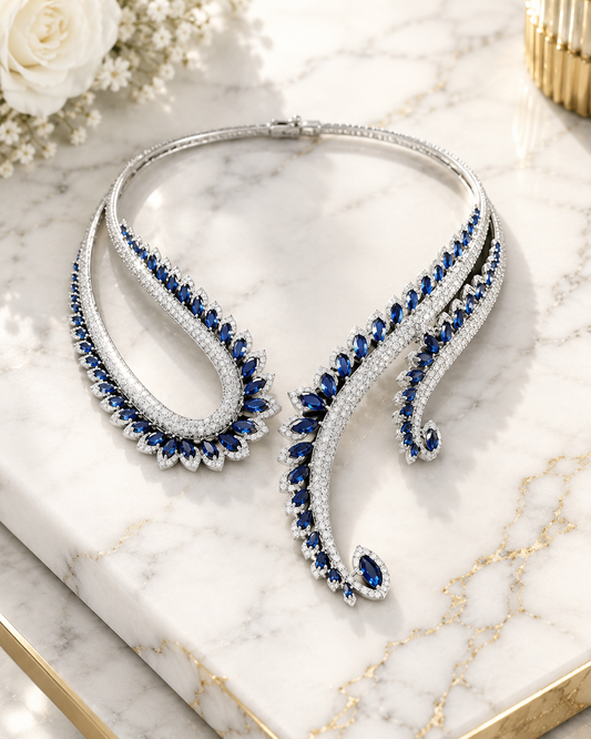 Midnight Sapphire Necklace Set