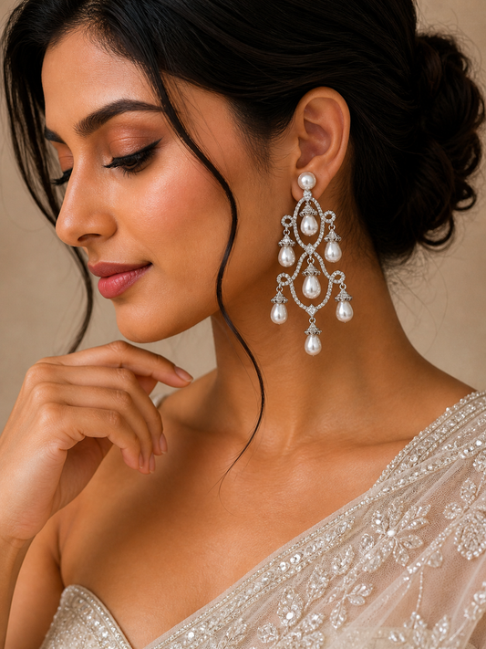 Pearl Chandelier Earrings