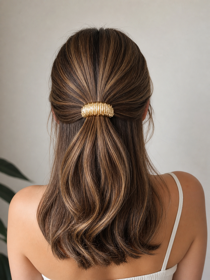 Textured Gold Hair Band