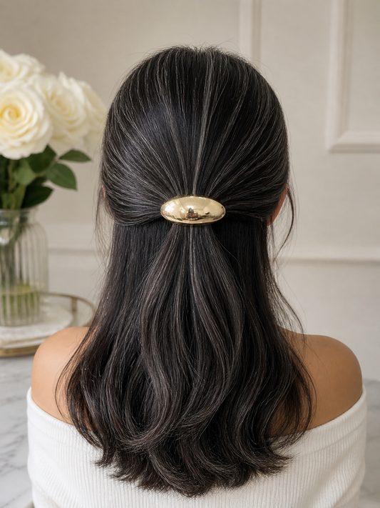 Gold Oval Hair Band