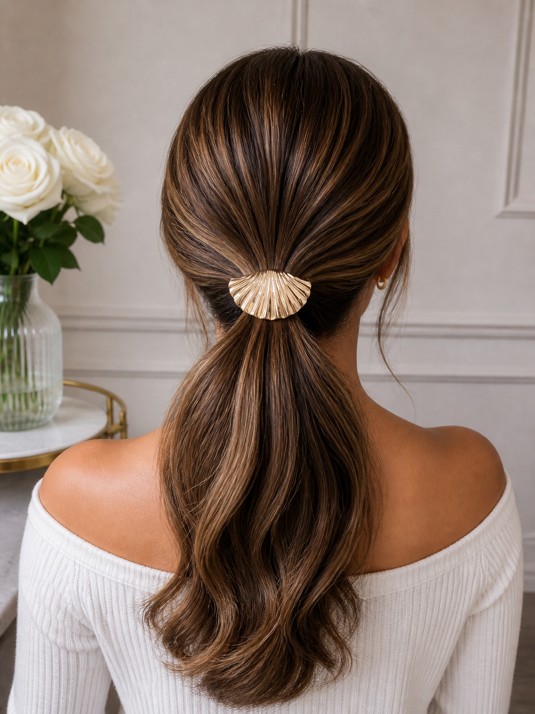Shell Gold Hair Band