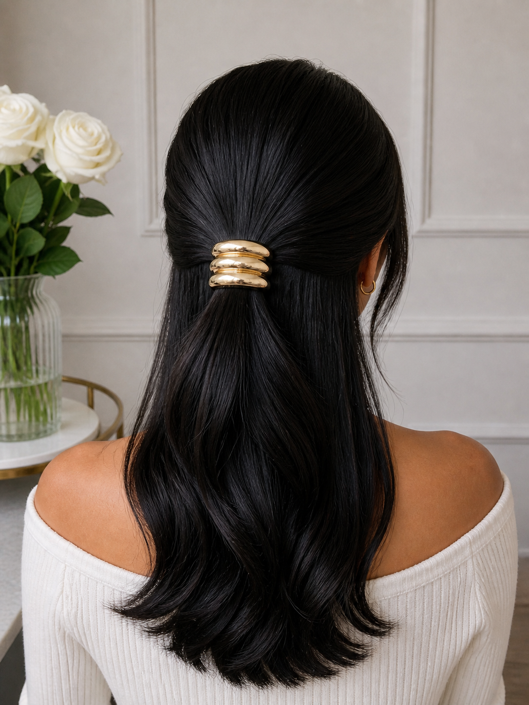 Triple-Layer Gold Hair Band