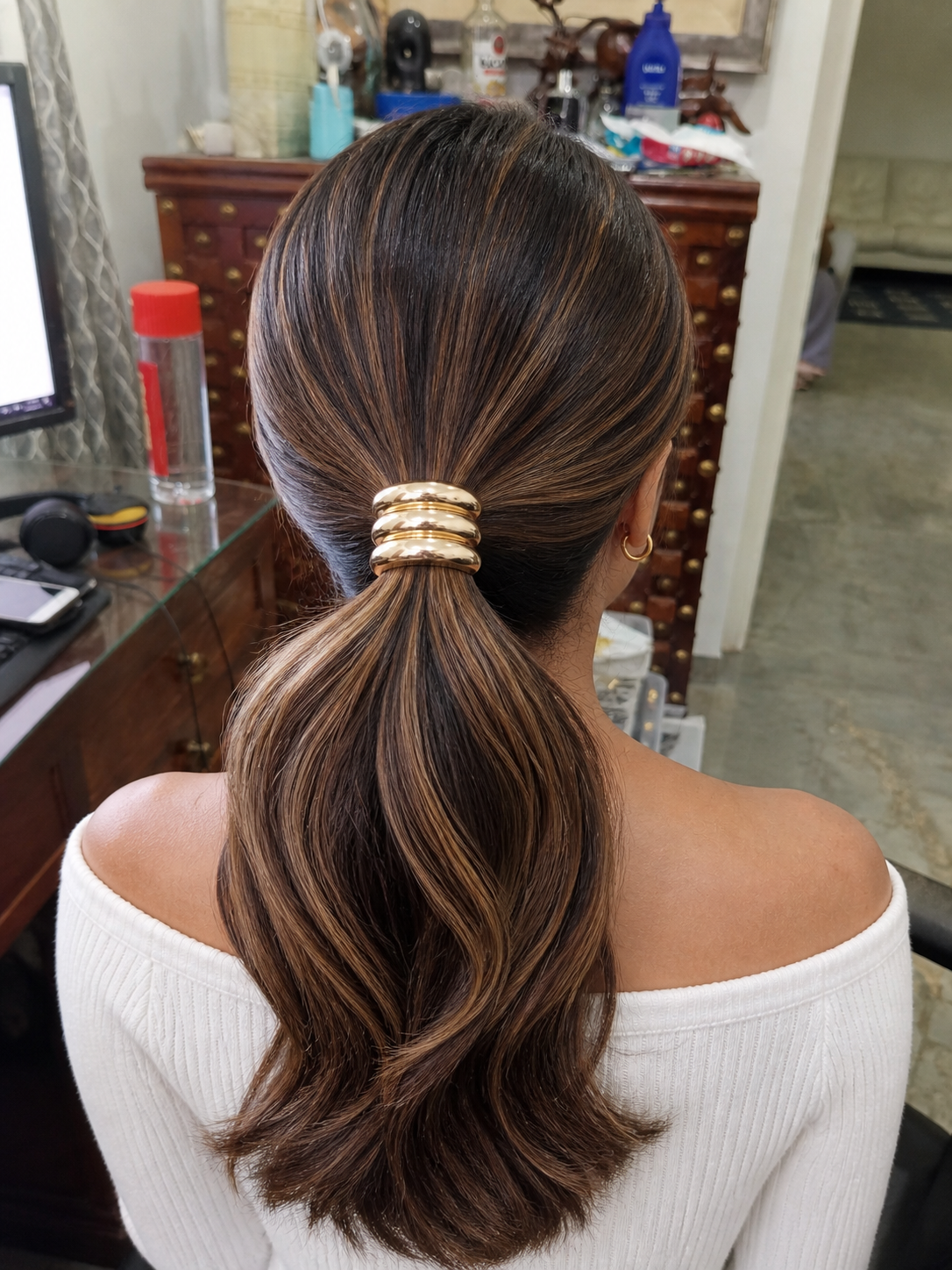 Triple-Layer Gold Hair Band