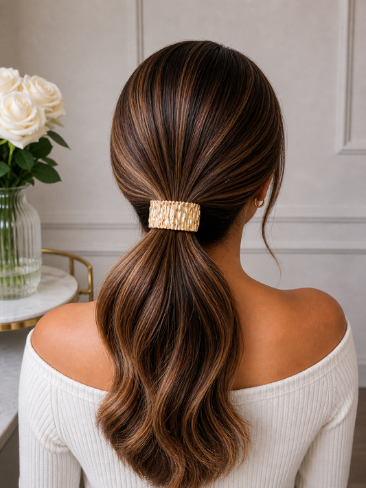 Textured Gold Hair Band