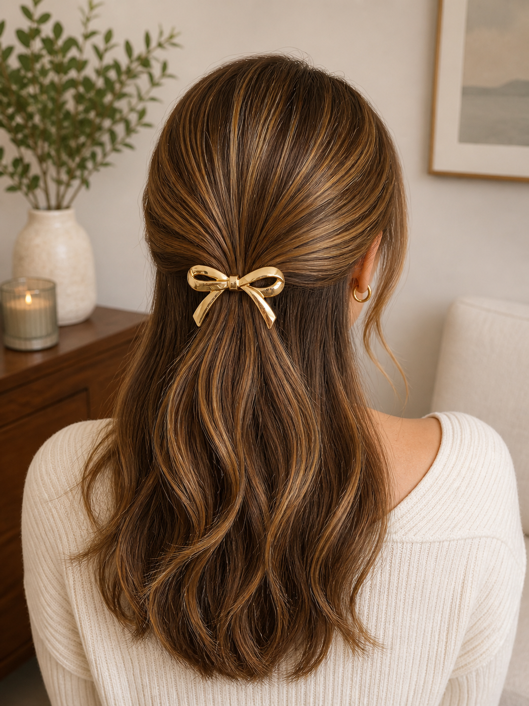 Bow Gold Hair Band