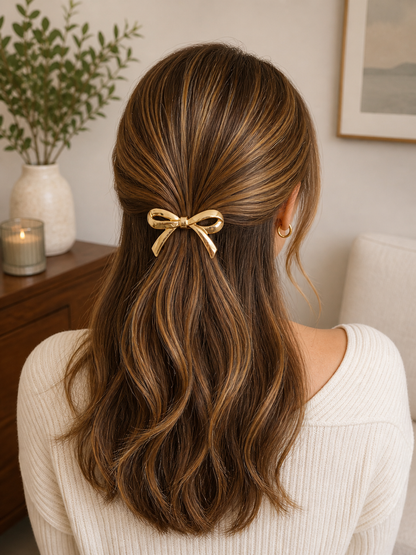 Bow Gold Hair Band