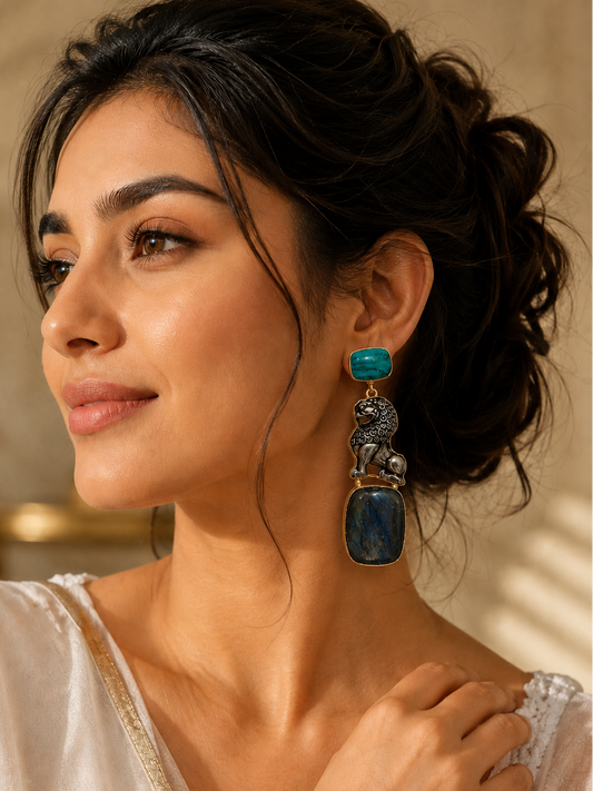 Royal Lion Heirloom Earrings