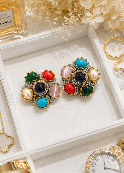 Multi-Stone Statement Studs