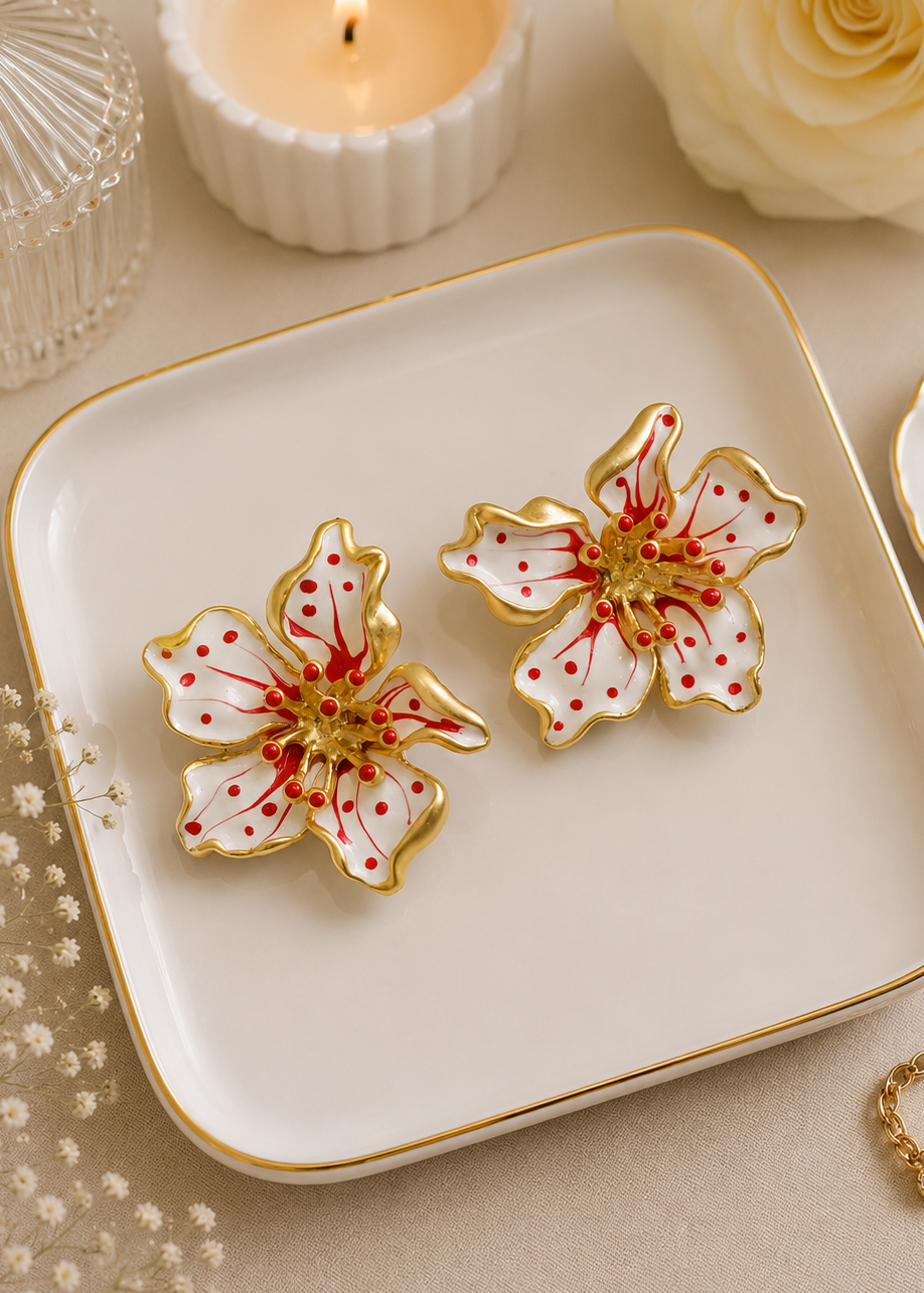Cherry Blossom Stud Earrings