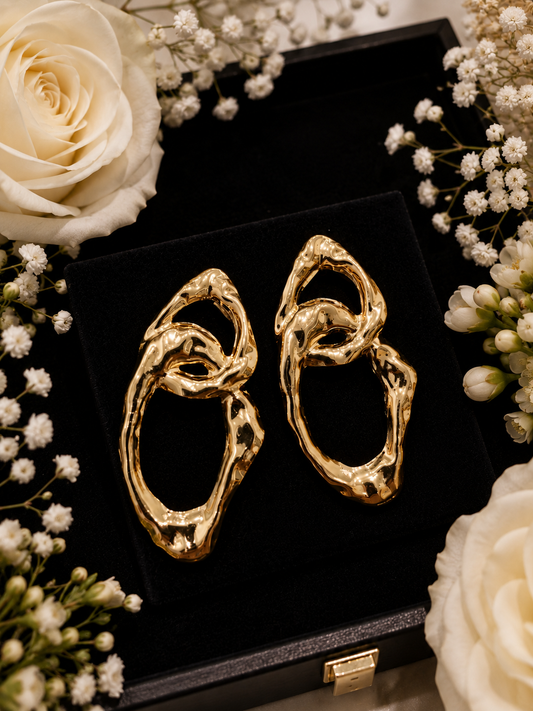Liquid Gold Sculpt Earrings