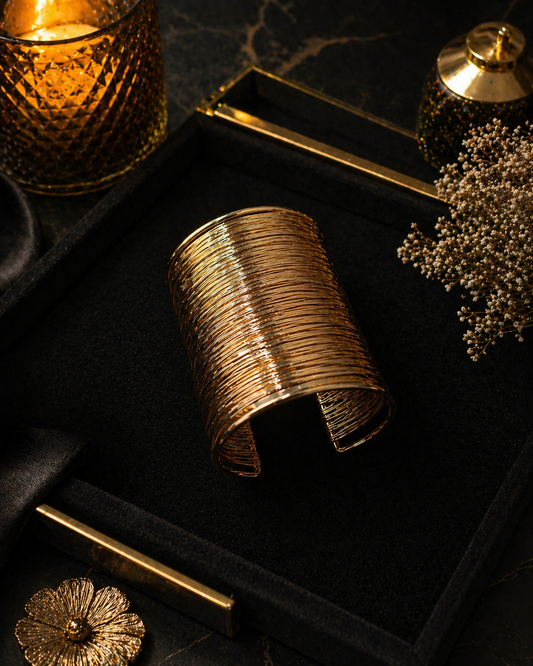 Golden Coil Hand Cuff