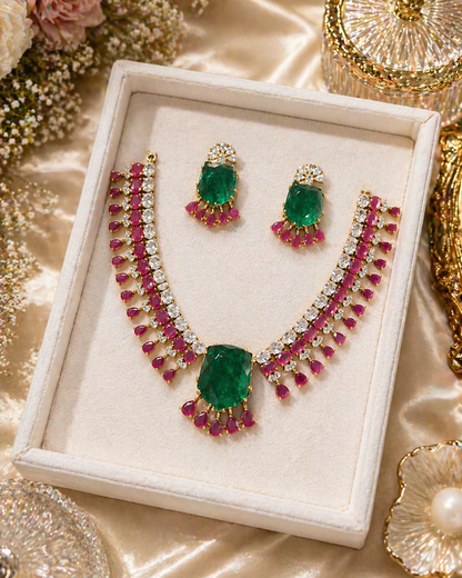 Emerald Ruby Royale Necklace