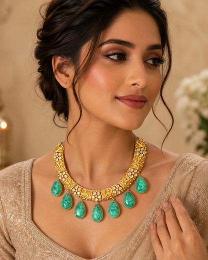 Emerald Temple Choker Set