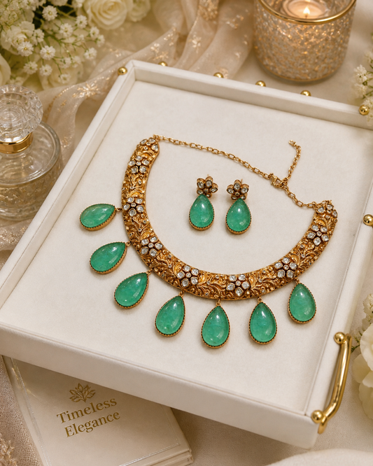 Emerald Temple Choker Set