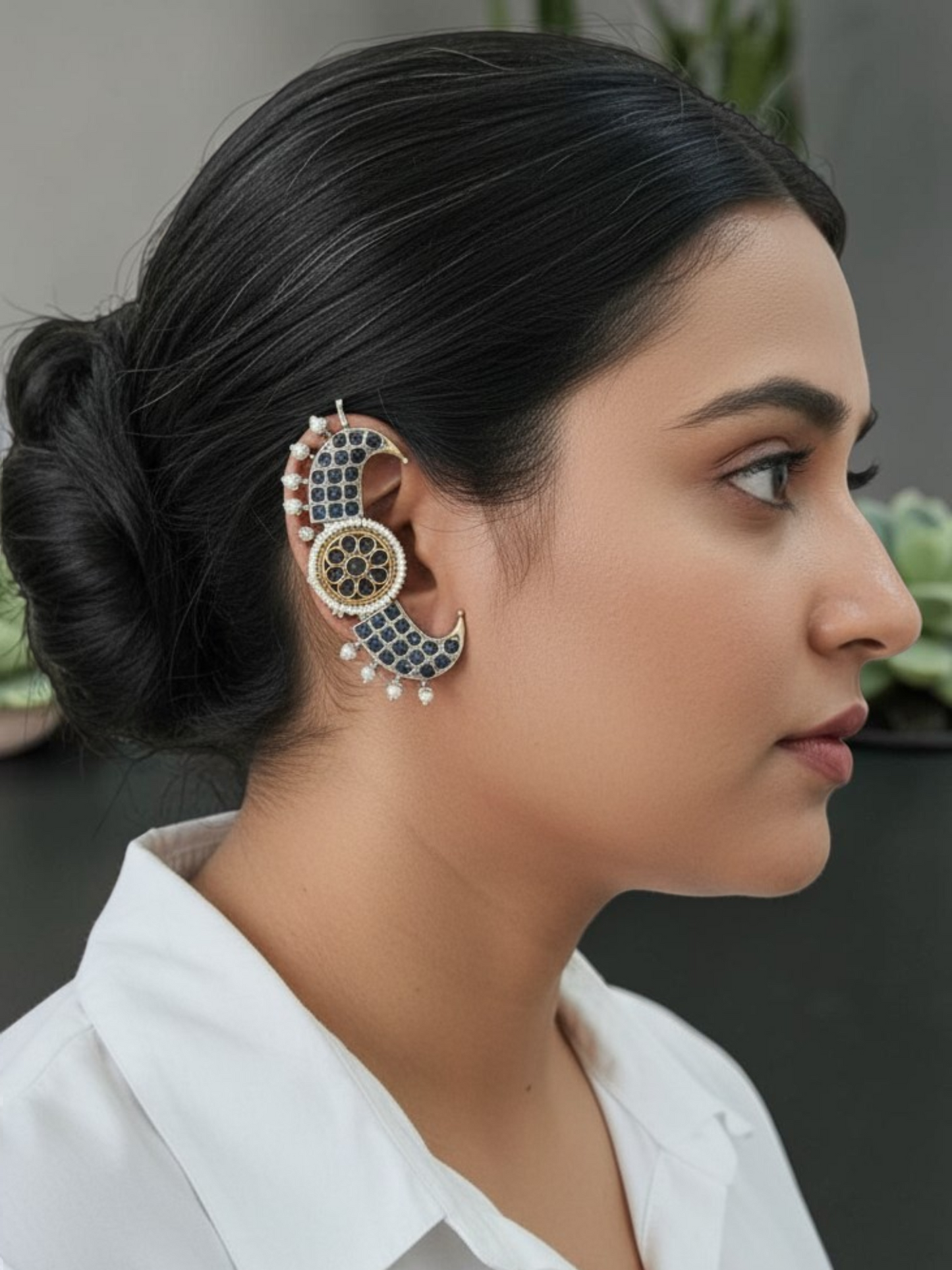Blue Majesty Ear Cuffs