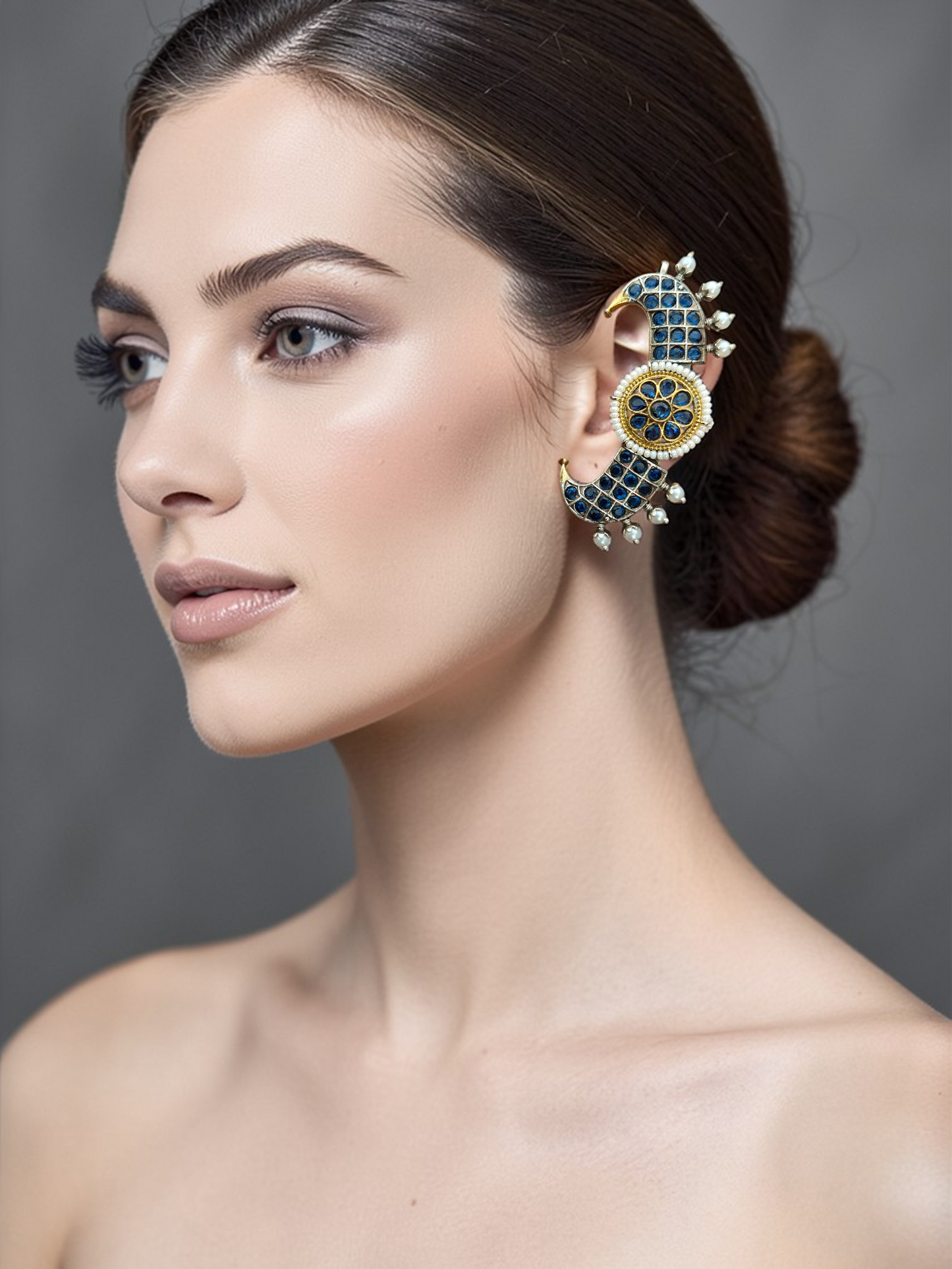 Blue Majesty Ear Cuffs