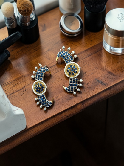 Blue Majesty Ear Cuffs