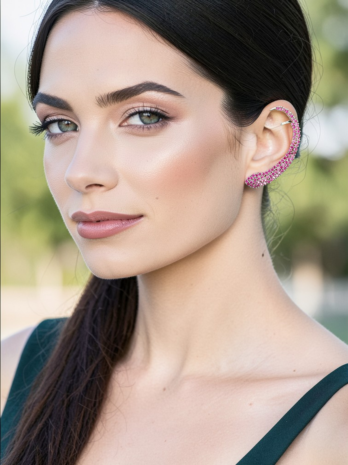 Crystal Arc Ear Cuffs