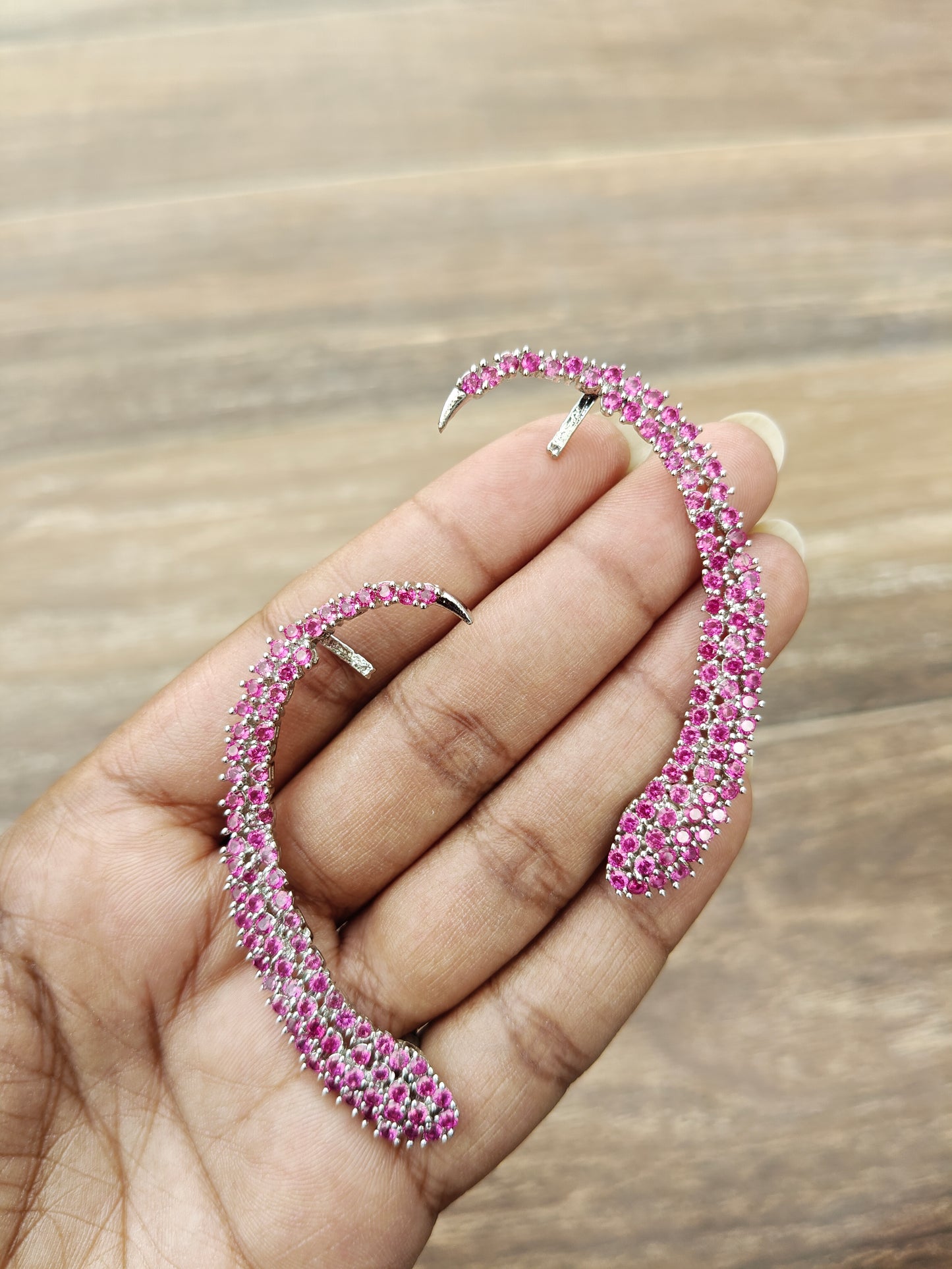Crystal Arc Ear Cuffs