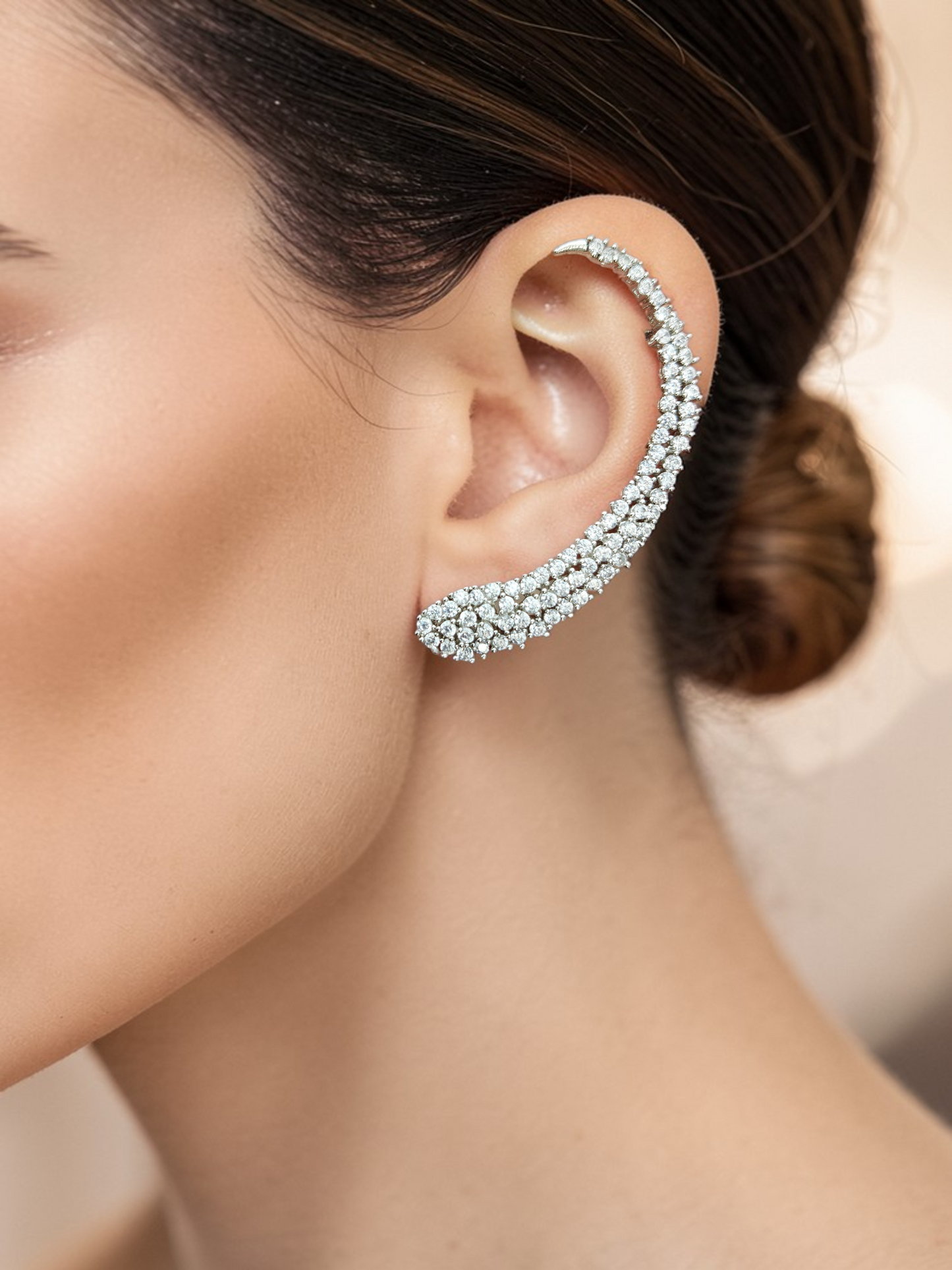 Crystal Arc Ear Cuffs