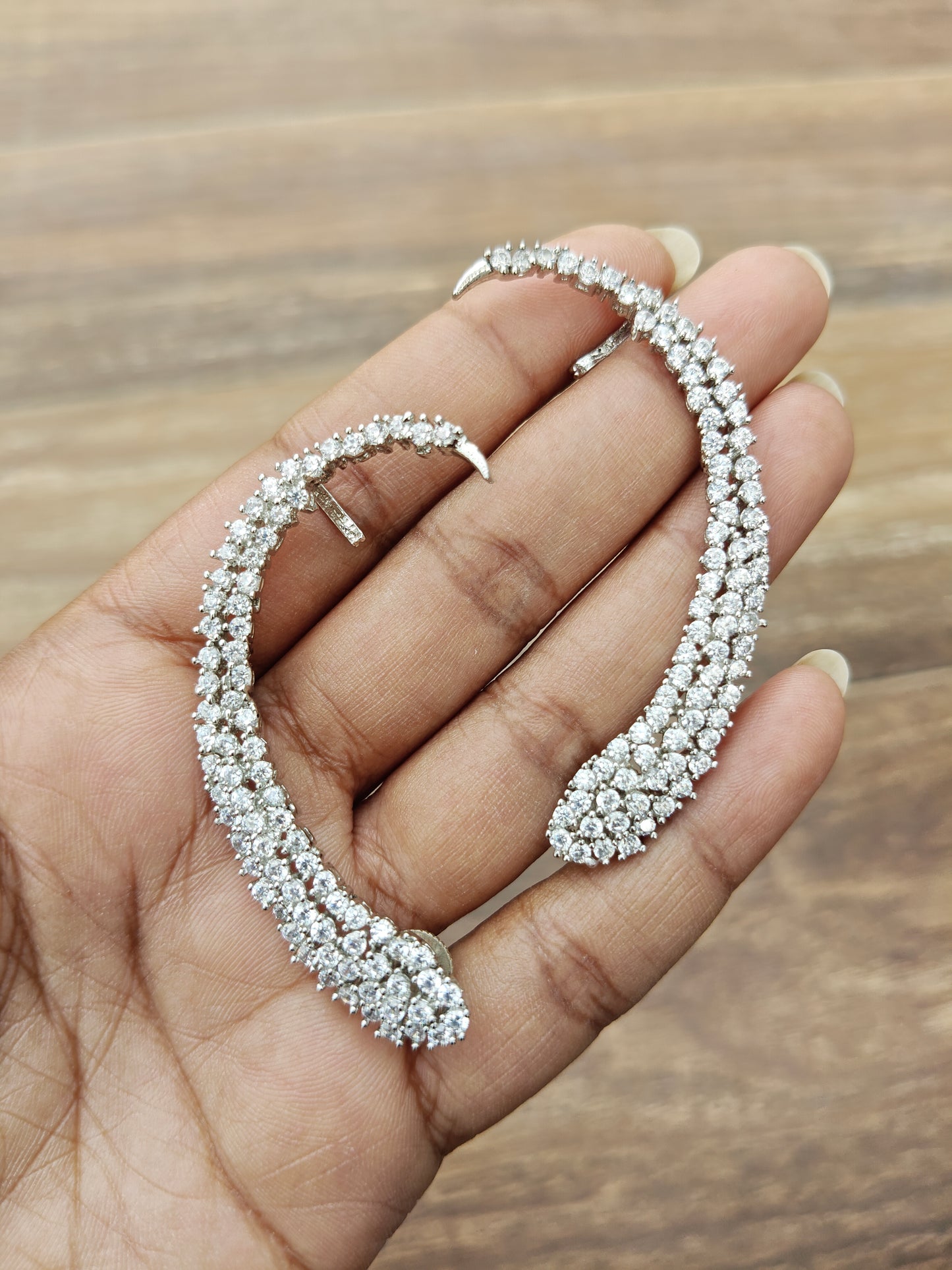 Crystal Arc Ear Cuffs