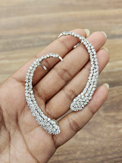 Crystal Arc Ear Cuffs