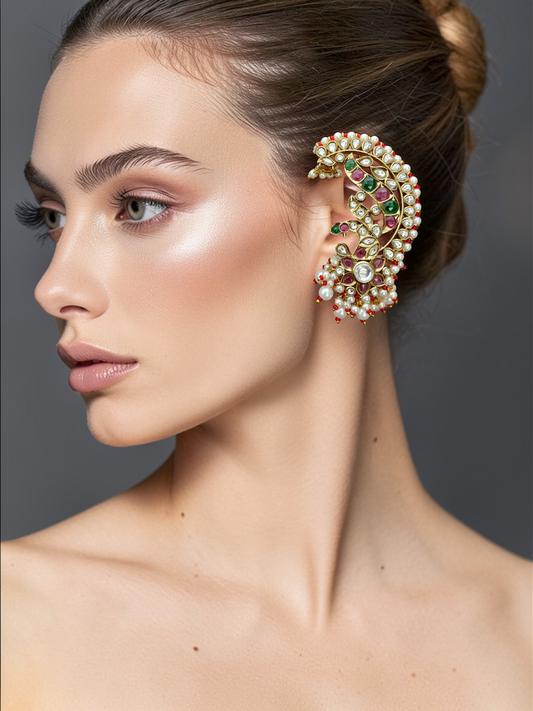 Kundan Ear Cuffs