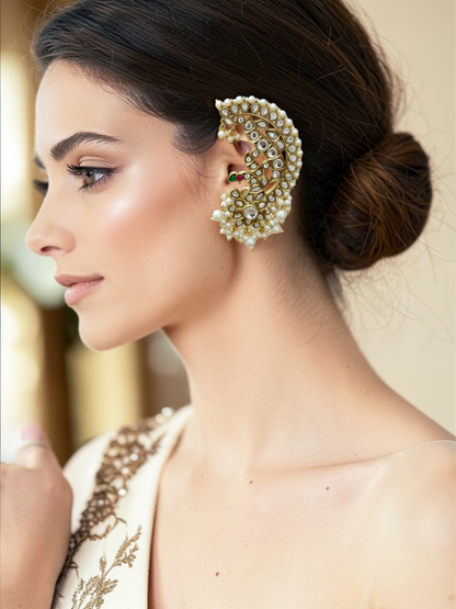 Kundan Ear Cuffs