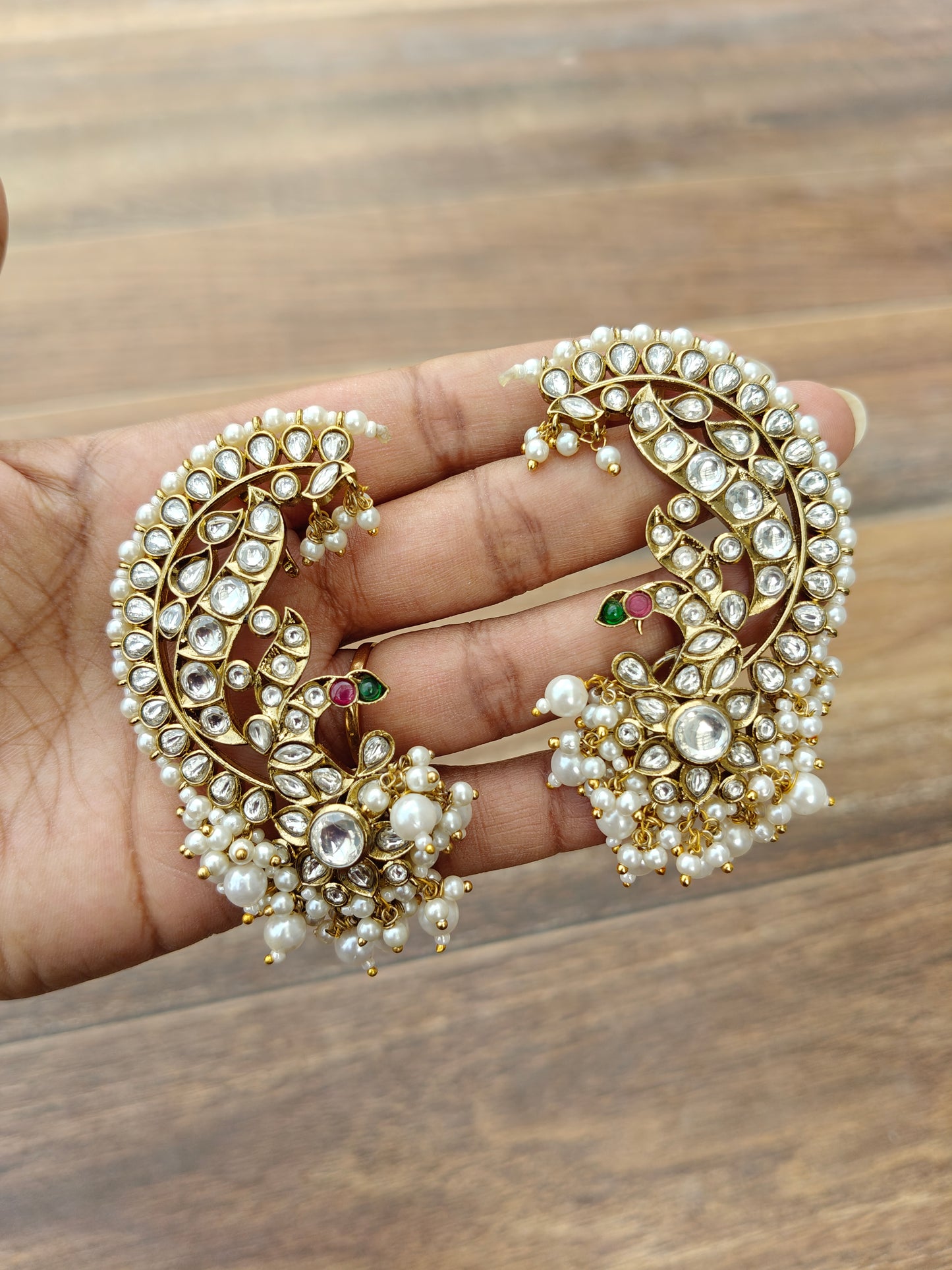 Kundan Ear Cuffs