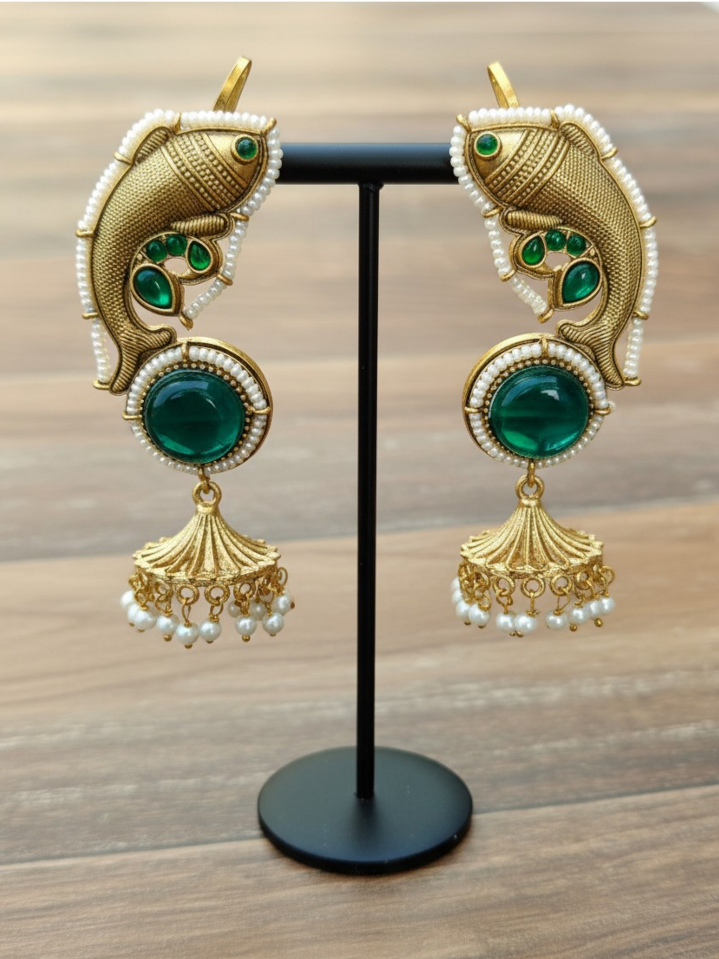 Fish motif Ear cuff Jhumkas