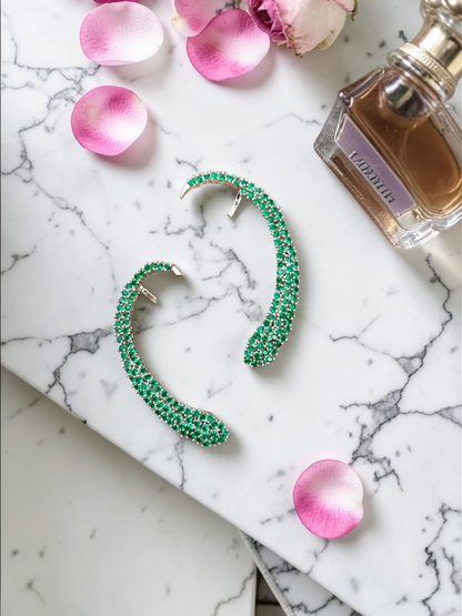 Crystal Arc Ear Cuffs