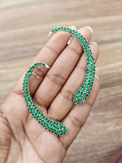 Crystal Arc Ear Cuffs