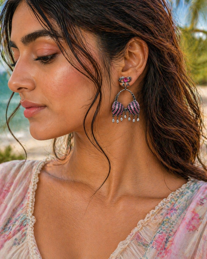Swimwear Bra Chandelier Earrings