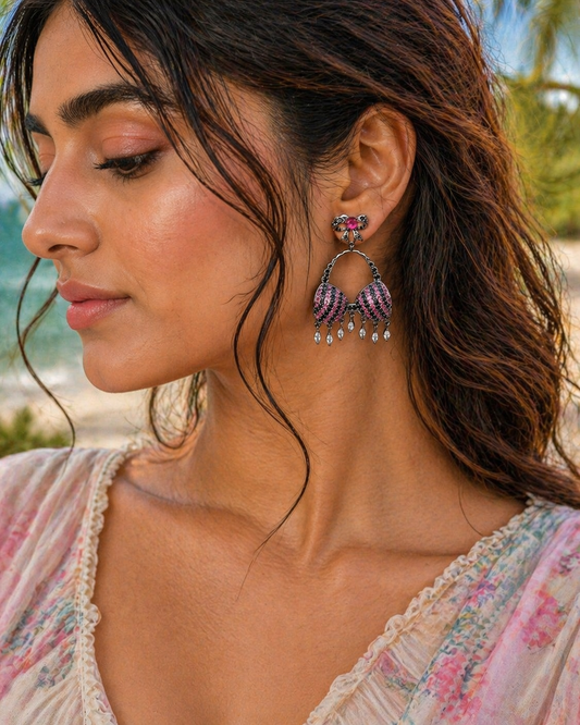 Swimwear Bra Chandelier Earrings