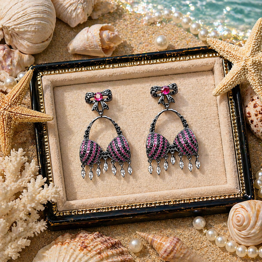 Swimwear Bra Chandelier Earrings