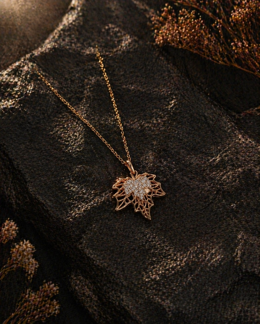 Autumn Leaf Pendant Necklace