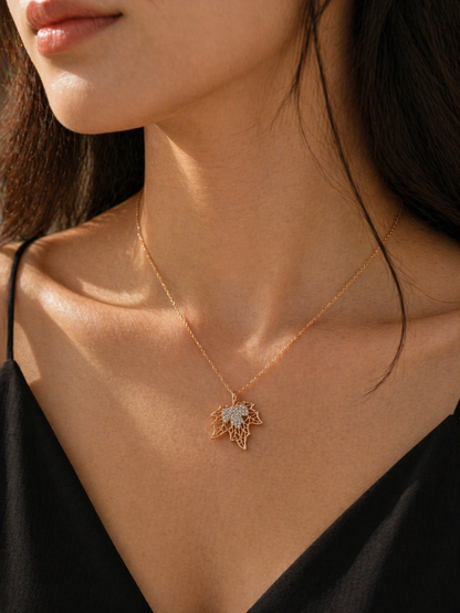 Autumn Leaf Pendant Necklace