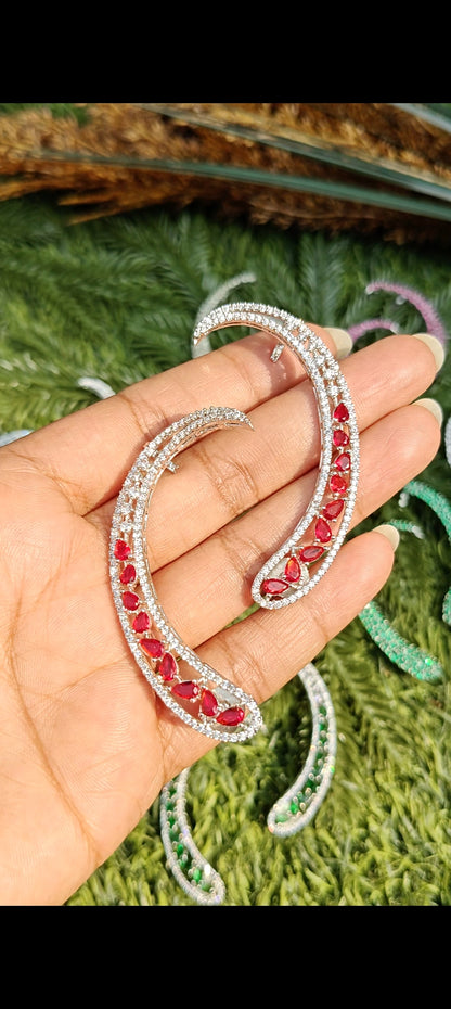 Crystal Arc Ear Cuffs