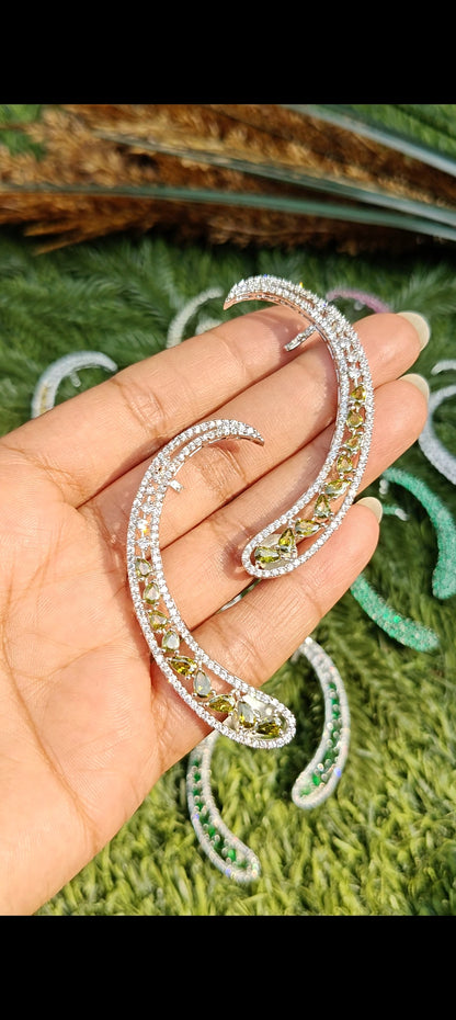 Crystal Arc Ear Cuffs