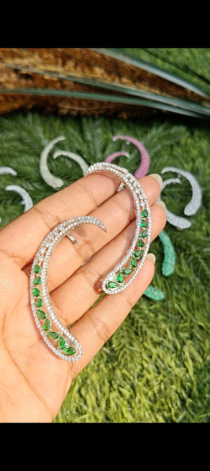 Crystal Arc Ear Cuffs