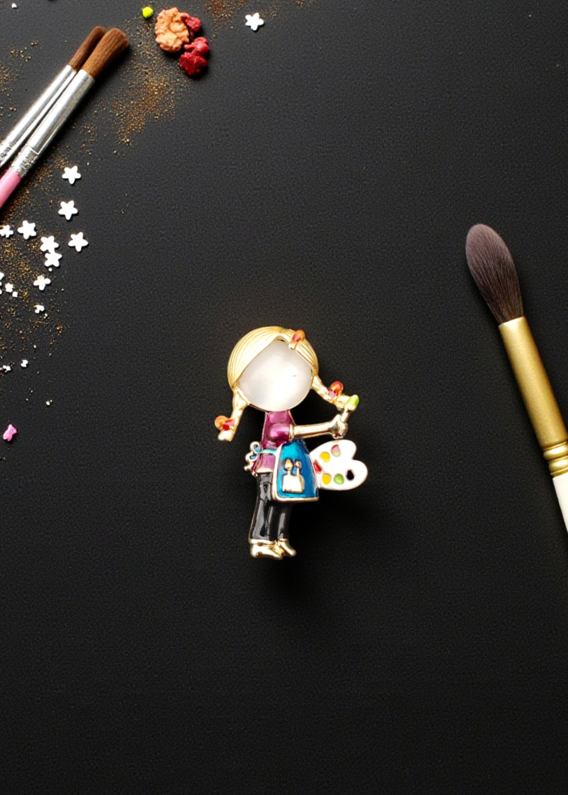 The Little Artist Brooch