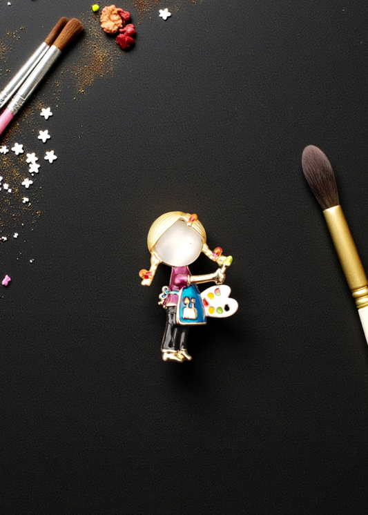 The Little Artist Brooch