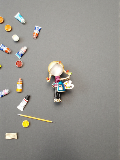 The Little Artist Brooch