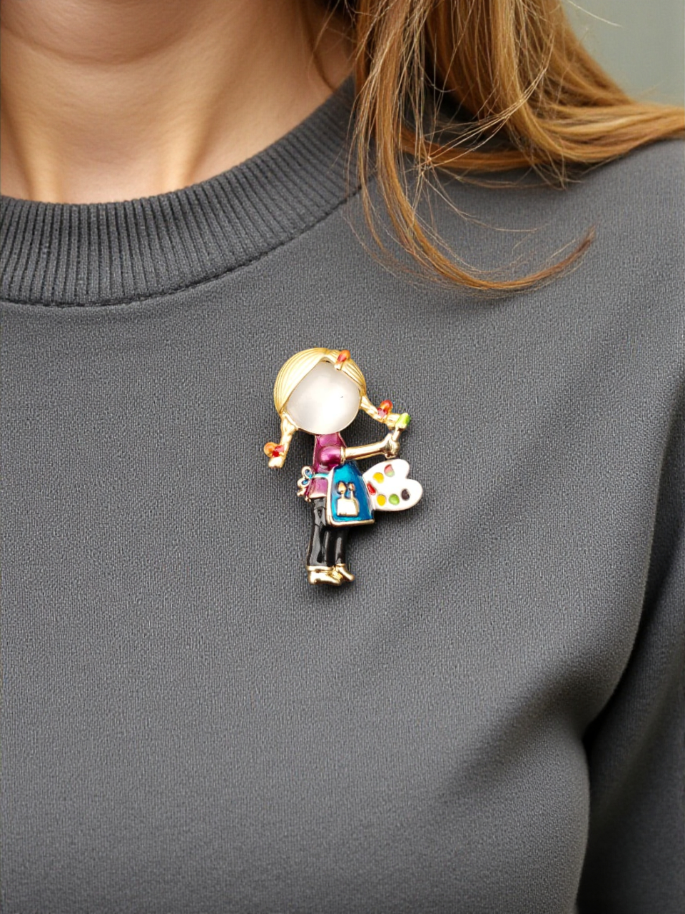 The Little Artist Brooch