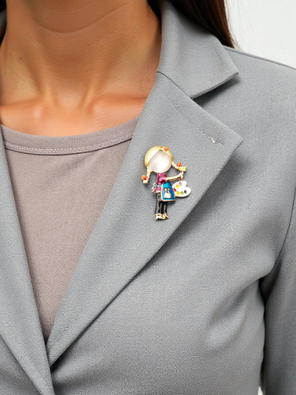 The Little Artist Brooch