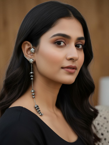 Midnight Drift Ear Cuff Chain