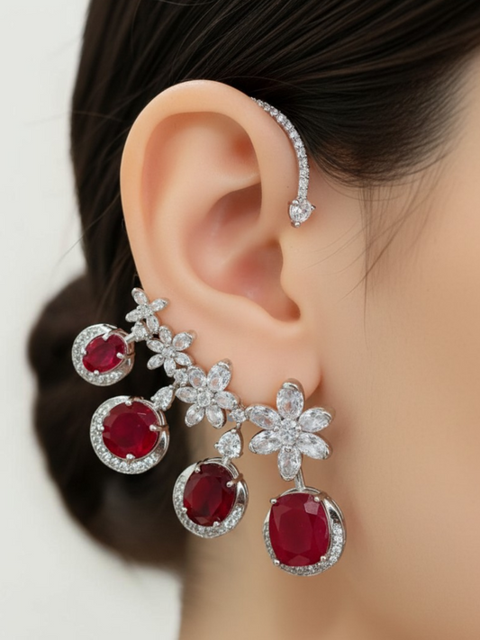 Celeste Bloom Ear Cuff Drops