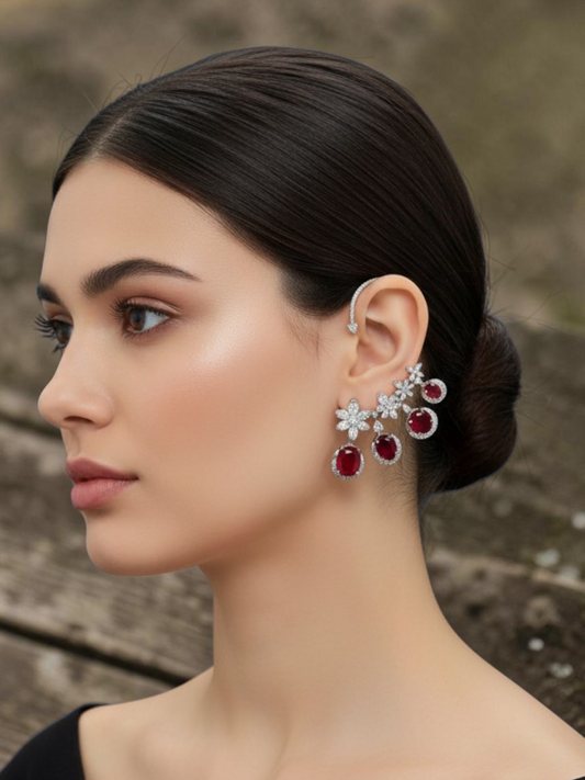 Celeste Bloom Ear Cuff Drops