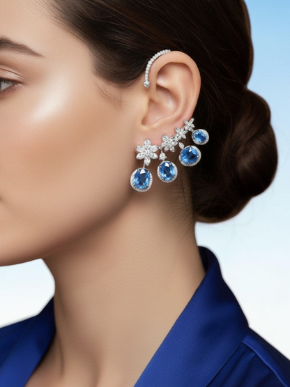 Celeste Bloom Ear Cuff Drops