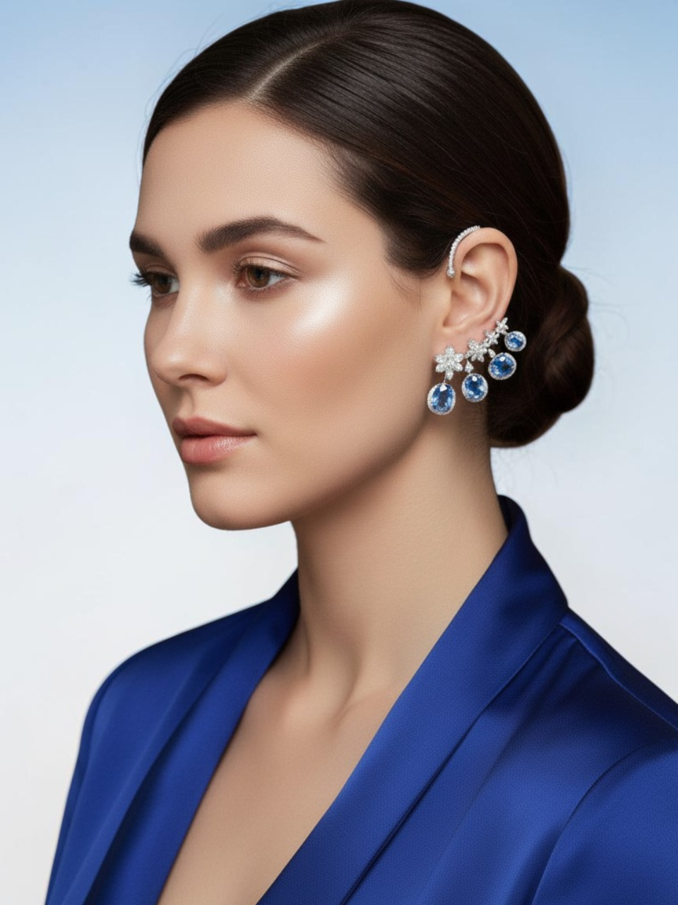 Celeste Bloom Ear Cuff Drops